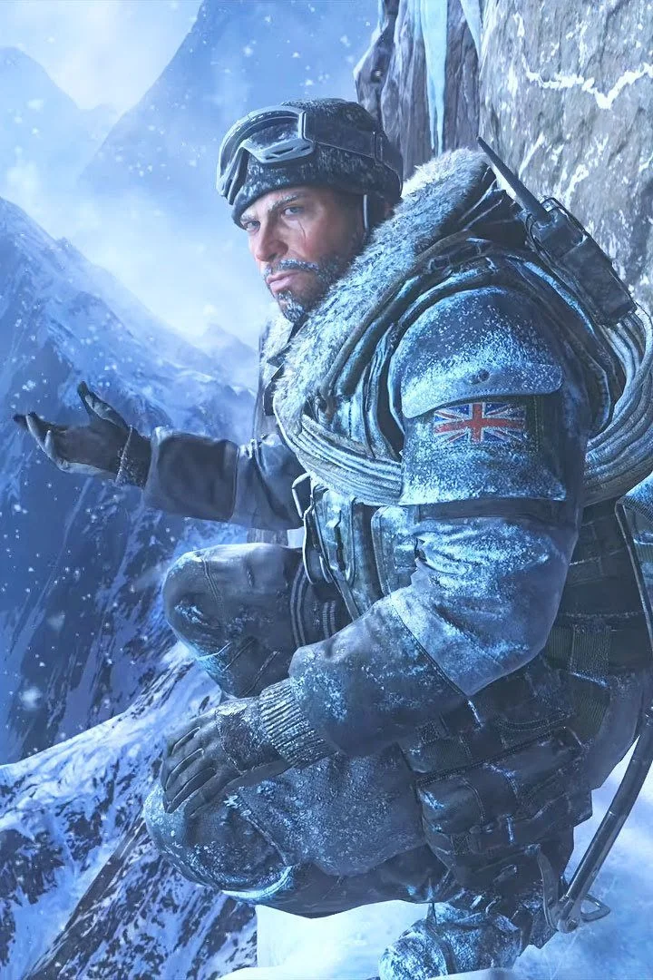 Soap MacTavish in snow